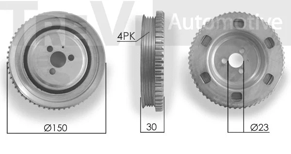 Poulie, vilebrequin TREVI AUTOMOTIVE PC1141