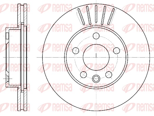 Disque de frein REMSA 6551.10