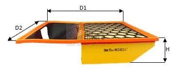 Filtre à air CLEAN FILTERS MA3463