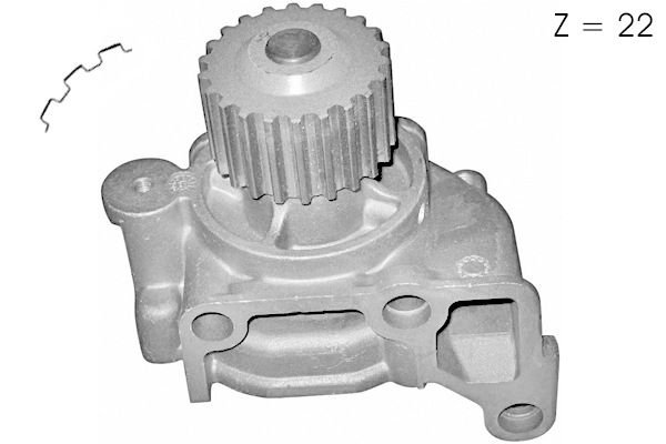 Pompe à eau, refroidissement du moteur TECDRIVE TPAE0219