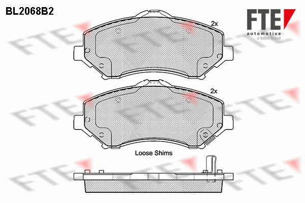 Kit de plaquettes de frein, frein à disque FTE 9010652