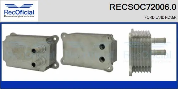 Radiateur d'huile RECOFICIAL RECSOC72006.0