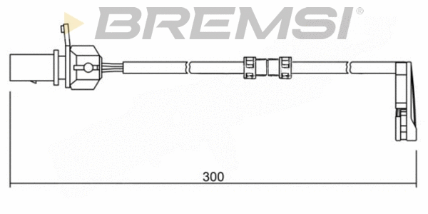 Contact d'avertissement, usure des plaquettes de frein BREMSI WI0733