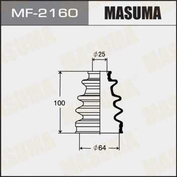 Jeu de joints-soufflets, arbre de commande MASUMA MF-2160