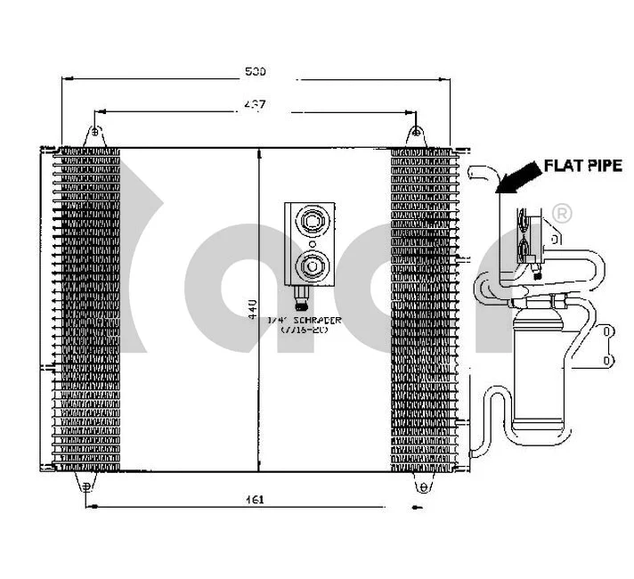 Condenseur, climatisation ACR 300455