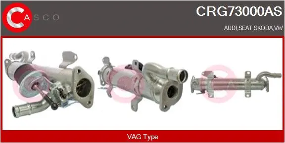 Radiateur, réaspiration des gaz d'échappement CASCO CRG73000AS