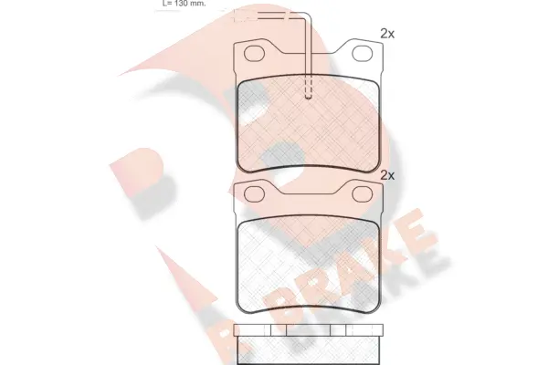 Kit de plaquettes de frein, frein à disque R BRAKE RB0787