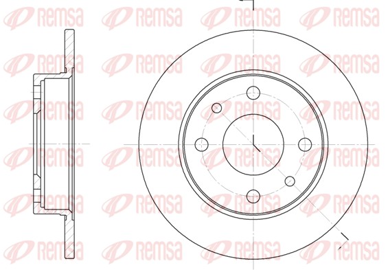 Disque de frein REMSA 6110.00