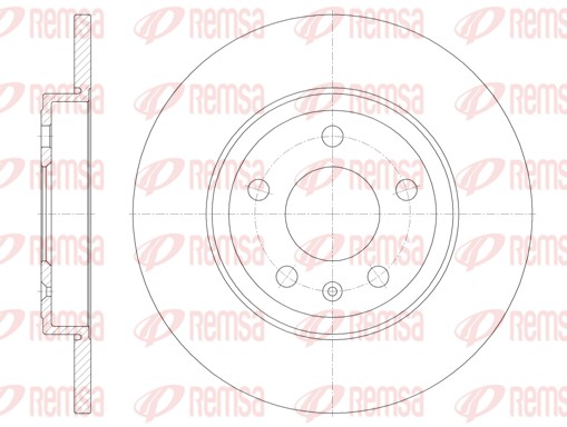 Disque de frein REMSA 61011.00