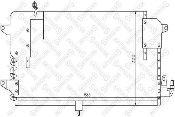Condenseur, climatisation STELLOX 10-45178-SX