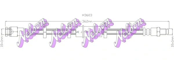Flexible de frein KAWE H3603
