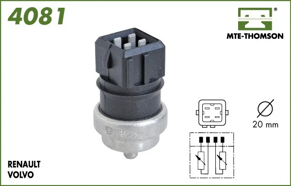 Sonde, température du liquide de refroidissement MTE-THOMSON 4081