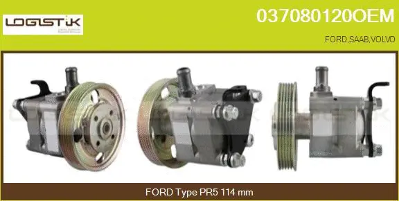 Pompe hydraulique, direction LGK 037080120OEM