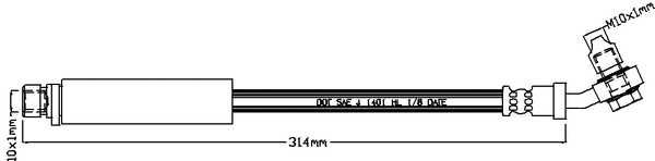 Flexible de frein ABTEX ABH1260