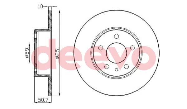 Disque de frein DEEVO BD27220