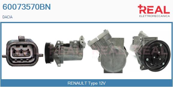 Compresseur, climatisation REAL 60073570BN