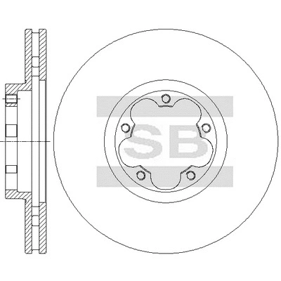 Disque de frein Hi-Q SD5312