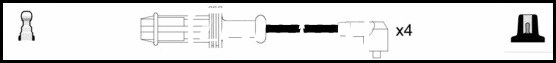 Kit de câbles d'allumage LEMARK HOES301
