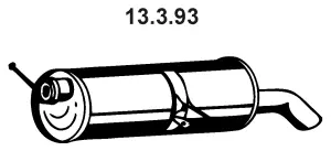 Silencieux arrière EBERSPÄCHER 13.3.93