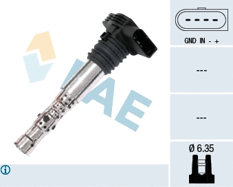 Bobine d'allumage FAE 80202