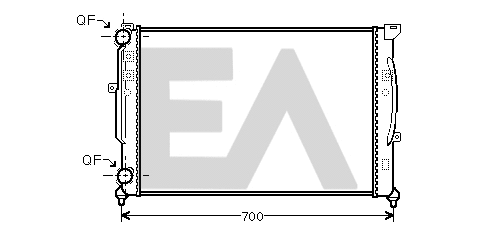 Radiateur, refroidissement du moteur EACLIMA 31R02034