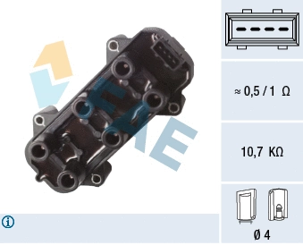 Bobine d'allumage FAE 80406