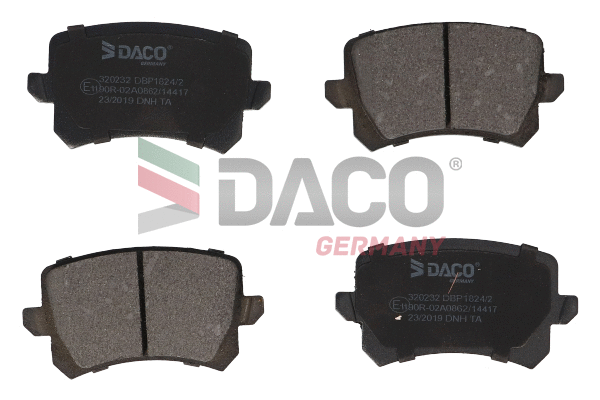 Kit de plaquettes de frein, frein à disque DACO Germany 320232