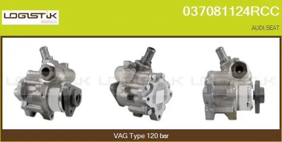 Pompe hydraulique, direction LGK 037081124RCC