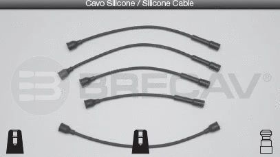 Kit de câbles d'allumage BRECAV 11.402