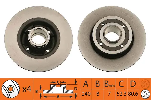 Disque de frein SB BR43110