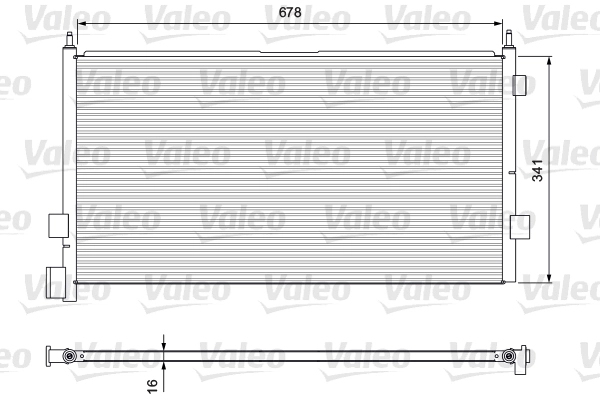 Condenseur, climatisation VALEO 815094