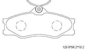 Kit de plaquettes de frein, frein à disque ASIMCO KD7777