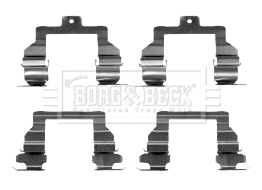 Kit d'accessoires, plaquette de frein à disque BORG & BECK BBK1350