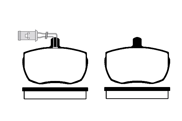Kit de plaquettes de frein, frein à disque Technika 01357