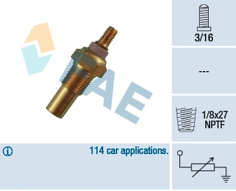 Sonde, température du liquide de refroidissement FAE 32190