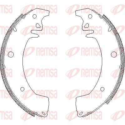 Mâchoire de frein REMSA 4078.00