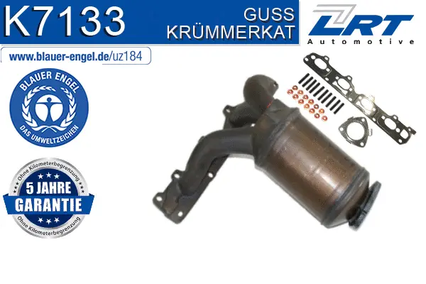 Catalyseur en coude LRT K7133