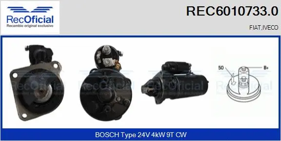 Démarreur RECOFICIAL REC6010733.0