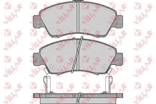 Kit de plaquettes de frein, frein à disque VILLAR 626.0558