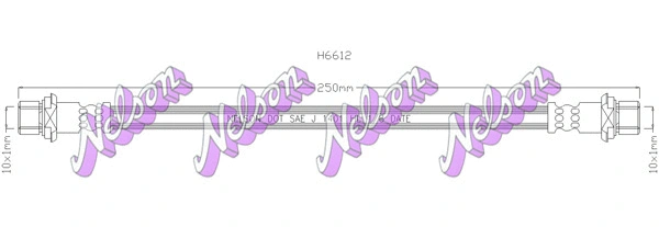 Flexible de frein KAWE H6612