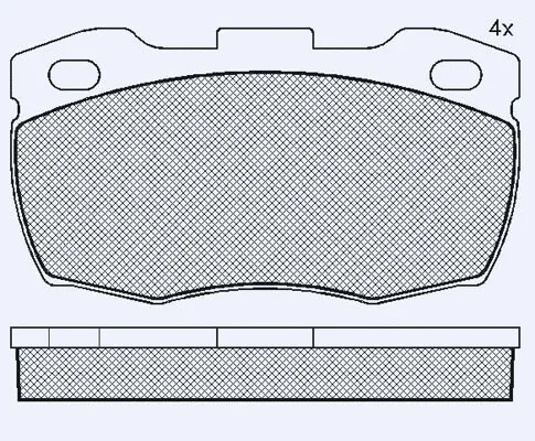 Kit de plaquettes de frein, frein à disque Technika 01754D