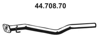 Tuyau d'échappement EBERSPÄCHER 44.708.70