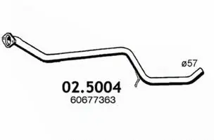 Tuyau d'échappement ASSO 02.5004