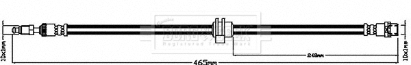 Flexible de frein BORG & BECK BBH8455