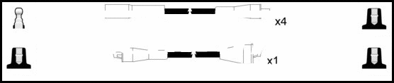 Kit de câbles d'allumage LEMARK HOES547