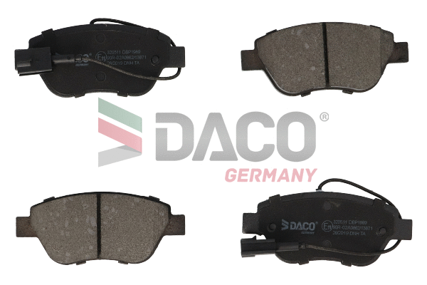 Kit de plaquettes de frein, frein à disque DACO Germany 320511