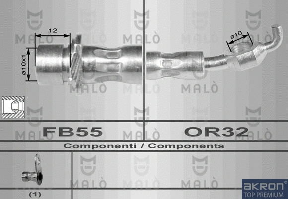 Flexible de frein AKRON-MALÒ 80128