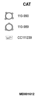 Catalyseur FA1 MD001612