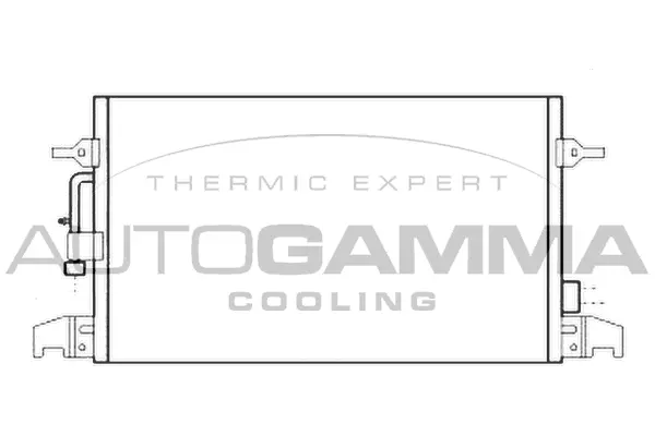 Condenseur, climatisation AUTOGAMMA 107007