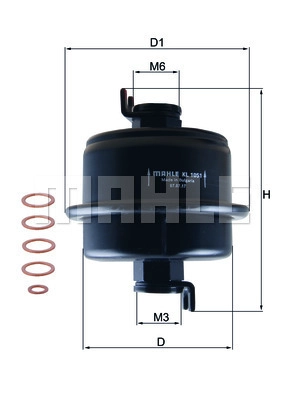 Filtre à carburant WILMINK GROUP WG2325945